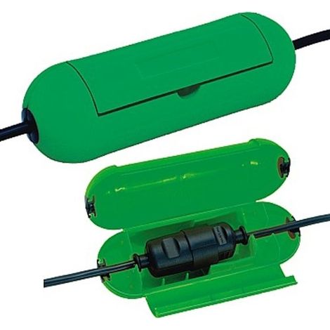 Brennenstuhl – Boîtier de protection électrique 1160400 – Plastique résistant – Indice de protection IP44 – Pour espaces confinés – Fiche mâlefemelle