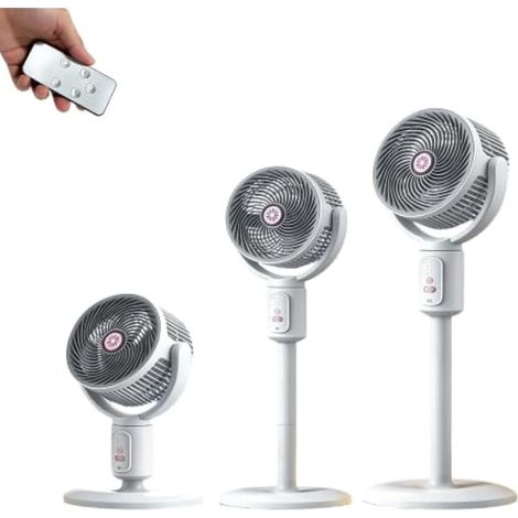 Ventilateur sur pied pour chambre à coucher, circulation d'air améliorée pour toute la pièce, dispositif de refroidissement à moteur CC silencieux de 30 dB, socle oscillant à 90° avec télécommande, 3 (1/5)