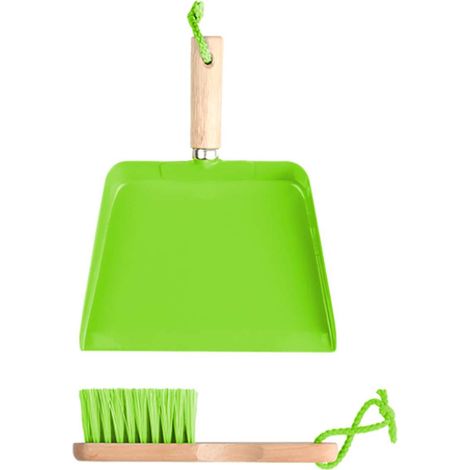 Esschert Design Kinderhandfeger & Kehrblech Grün - FSC® Holz & Metall