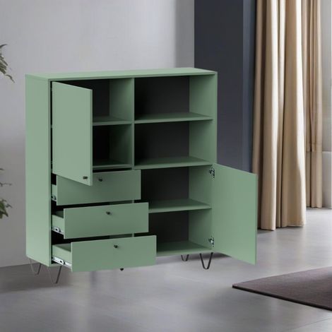 Credenza verde 123.6x40x135.2 cm (1/4)