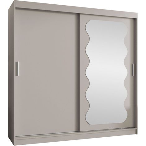Armario Hartford 578, Cachemira, 200x200x62cm, Puertas de armario: Correderas, Número de estantes: 9 (1/5)