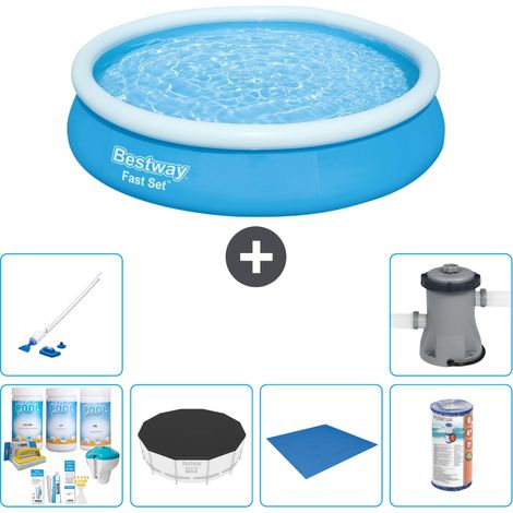 Bestway Piscina Bestway Fast Set Rotonda - 366x76 cm - 7-pezzi  S21384 (1/5)