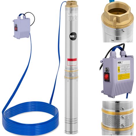 Pompa per pozzi profondi STAL 1500 W 10800 l/h fino a 54 m (1/5)