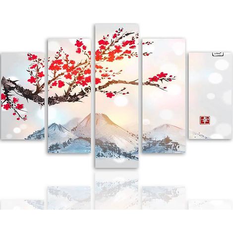 Tableau le japon paysage 4 - 200 x 100 cm (1/5)