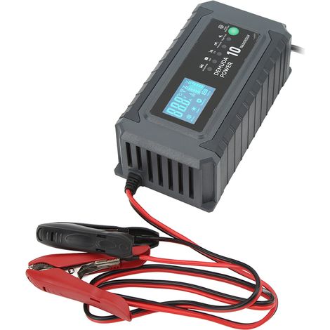 Chargeur de batterie automatique 12V/24V pour voiture, avec prise EU 220V et fonction d'entretien intelligent (1/5)