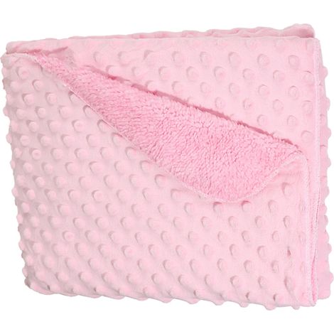 Babydecke, leichte, wärmende Babydecke für Neugeborene, superweiche, flauschige Decke für Neugeborene, rosa (1/5)
