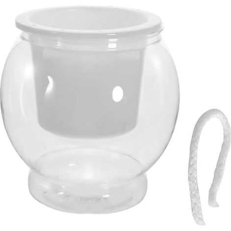Self Watering Flower Pot Transparent Water Level Visible Automatic Priming Lazy Flower Pot with Deep Water Tank Suitable for Gardening Lovers Piece (1/5)