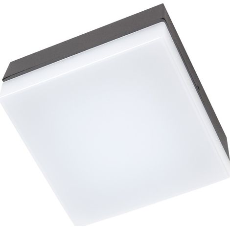 Aplique azibo ip54 1x4,2w led 323lm 4000k l.14xan.14xal.6cm aluminio+plástico antracita (1/3)