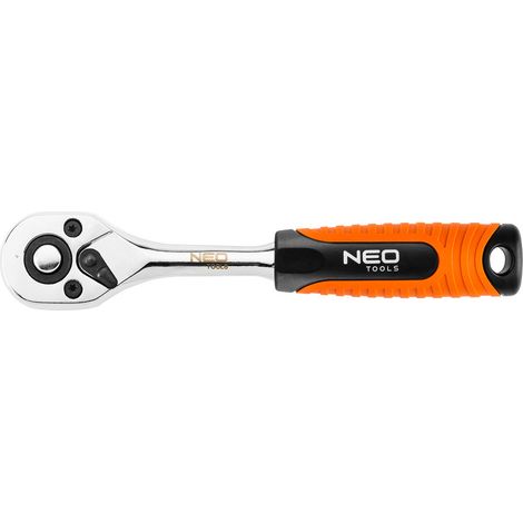 NEO Gerade Ratsche 1/4", 150 mm, 45 Zähne (1/2)