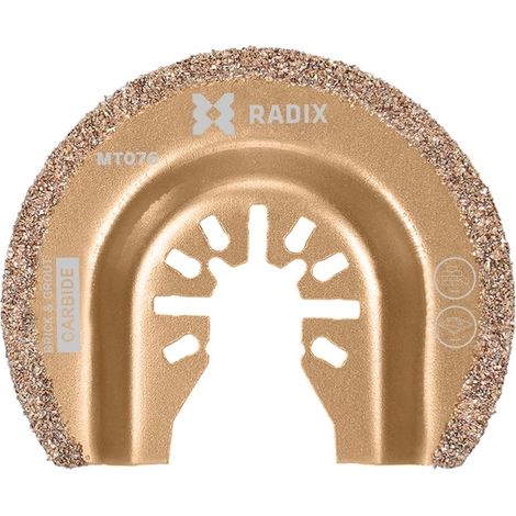 Lame multitool - Radix - Carbure - Ø65 mm - 40-50 grit