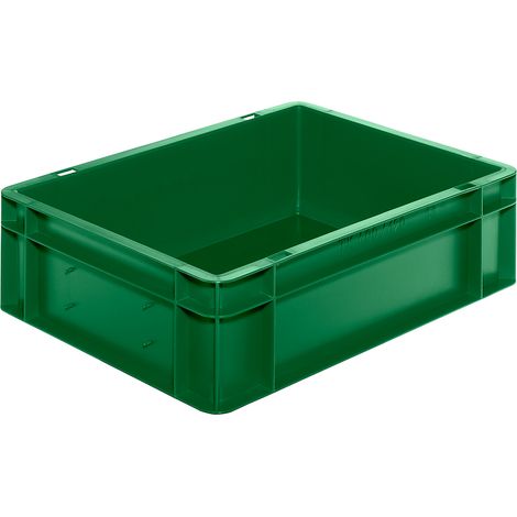LA-KA-PE Bac de transport empilable L400xL300xH120mm - TK400/120-0 VERT