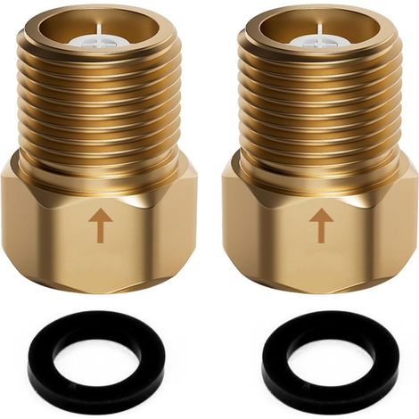 2 Pièces Clapet Anti Retour en Laiton Clapet Anti Retour des Eaux Usées avec Filetage Intérieur et Filetage Extérieur pour Pompe de Jardin Toilette Fontaine Chauffe eau Système D'eau (1/5)