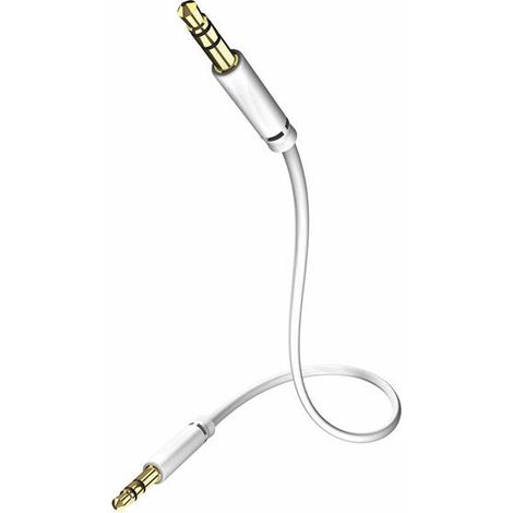 Inakustik 3m MP3 AUDIO 3.5 - Cable de conector Jack, color blanco (1/2)