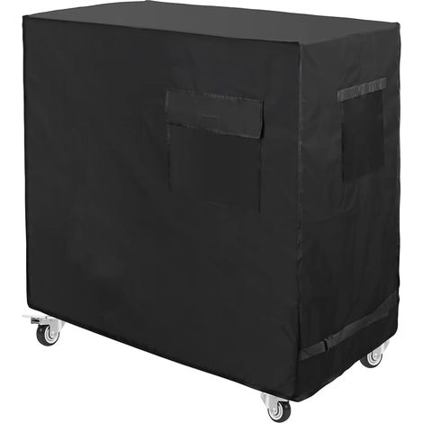 Schwarze Abdeckung für Kühlwagen, wasserdichte Luxiv-Abdeckung für 80-Quart-Kühlbox auf Rollen (83,4 L x 50,8 B x 81,3 H) schützt vor Regen, Sonne und Staub.