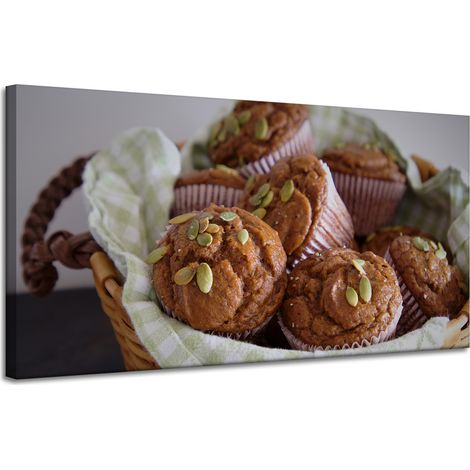 Leinwanddruck „Küchen-Cupcakes-Süßigkeiten“ 120x60