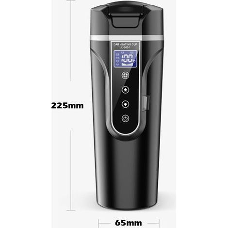 Calentador de agua para coche, hervidor eléctrico aislado, 12V, 24V, para camión, calefacción doméstica, pequeño electrodoméstico, pantalla LCD (1/5)
