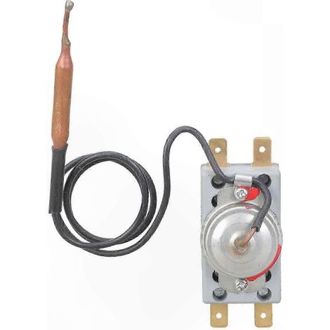 Interrupteur de contrôle de température pour chauffe-eau électrique, thermostat métallique avec limiteur de température (1/5)