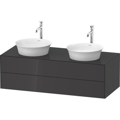 DURAVIT WT4988BH1H10010 WTU White Tulip lavabo mural, 2 tiroirs, ambidextre