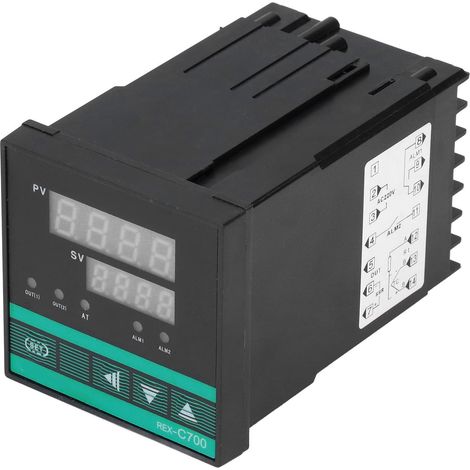 Digitales Thermostat, 0–400 °C, Digitalanzeige, einstellbare Temperaturregelung, 220 V Wechselstrom (1/5)