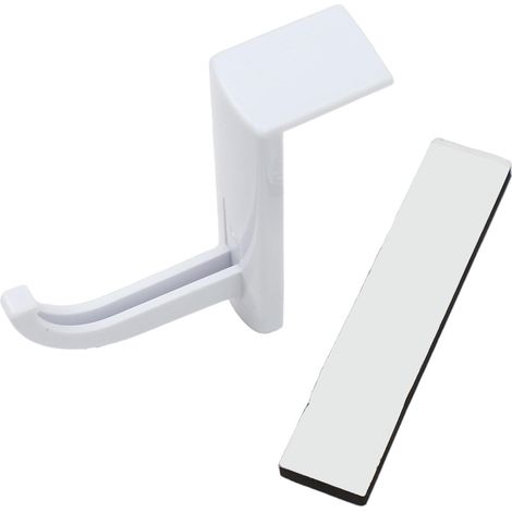 Small, sturdy PC headphone stand, white (1/5)