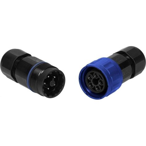 Orno 5-poliger Verbindungstecker schwarz 24A IP68 wasserdicht