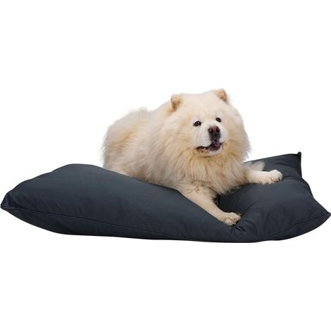 Panier pour Chien - Coussin pour Chien 120 x 80 cm - Lit pour Chien - Coussin Chien avec Fermeture Éclair - Polyester et Microfibre - Anthrazit (1/2)