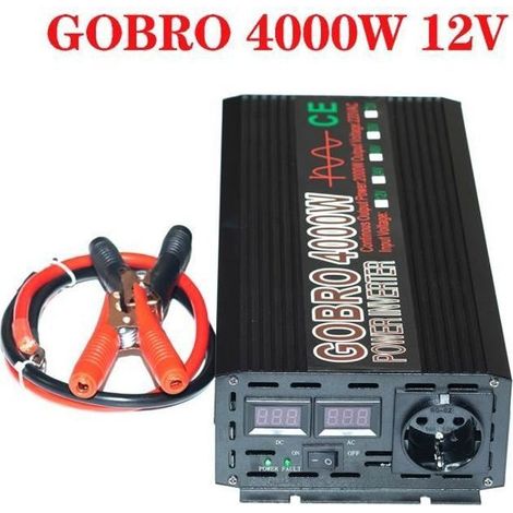 Convertisseur 12V à 220V 4000W onde pur sinus - Onduleur (1/4)