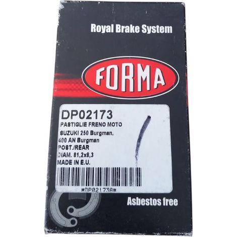 Pastigle freno moto per suzuki 250 burgman, 400 an burgman (1/4)