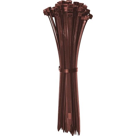 100 colliers de serrage, 150 x 2,5 mm, résistants à la température, pour câble électrique, usage intérieur et extérieur
