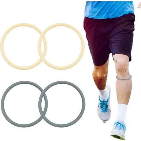 Set mit 4 Silikon-Kniebandagen bei Patellasehnenentzündung, geeignet für Basketball, Fußball, Gehen und Laufen (1/5)