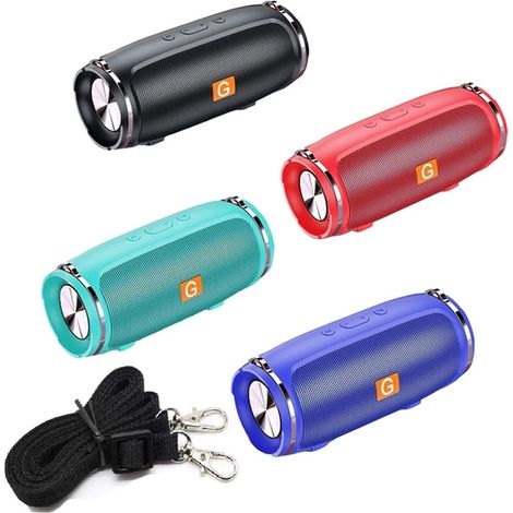 TrAdE Shop Traesio - Altoparlante Bluetooth Portatile Wireless Con Cinghia Radio Suono Hifi A 360° Usb - (1/5)