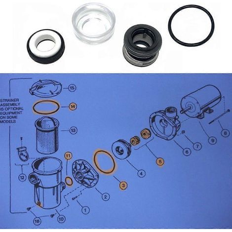 Kit d'outils pour joint d'arbre de pompe de piscine/spa FloLX SP1580 (1/4)