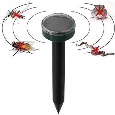Ultraschall-Solar-Gartenabwehrgerät – Vertreibt Maulwürfe, Vögel, Schlangen, Mücken und Nagetiere (1/5)