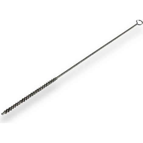 Lot de 10 goupillons ACIER multifonction Ø 5 mm Garnissage 100 mm Longueur 300 mm Ramonage brossage curetage nettoyage Conduits tubes tuyaux Kibros 13005300Ax10