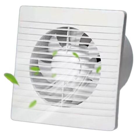 Ventilateur d'échappement mural de 4 pouces, efficacité de 18w, structure ABS, vanne d'inspection anti - retour, idéal pour la salle de bain, la tente de croissance, la cuisine, etc.