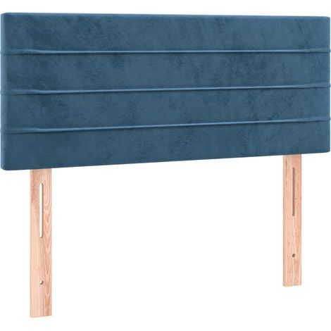 Tête de lit,Panneau décoratif Bleu foncé 100x5x78/88 cm Velours CFW5958267 (1/5)