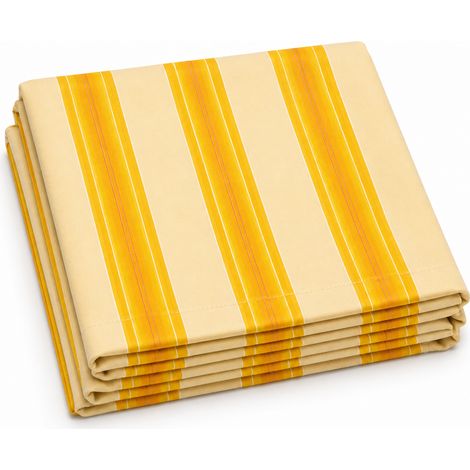 Telo Di Ricambio Per Tenda Da Balcone Resistente Agli Agenti Atmosferici In Poliestere 280 G Mq Con Schermatura Solare E Privacy Per Terrazza Veranda E Aree Esterne 295 X 250 Cm Giallo E Beige (1/5)
