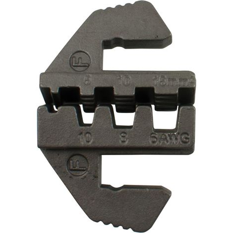 SW-Stahl 42585L-H Pressbacken für unisolierte Kabelschuhe Steckverbinder I Crimpzange Wechselbacken I für Crimp Steckverbinder 0,5 mm² / 2,5 mm² / 8-10 mm² I Backen für Crimpzange