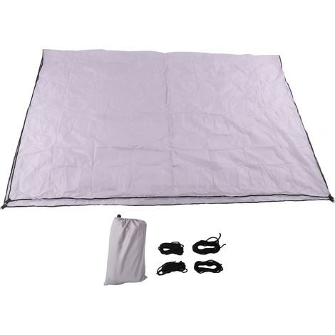 Toile de protection solaire rectangulaire UV, auvent pour patio, jardin, piscine, terrasse, gris terre (1/5)