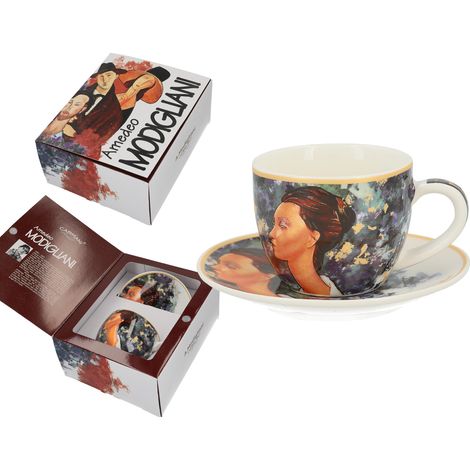 Taza de espresso con platillo Modigliani Lunia Czechowska (regalo) (1/3)