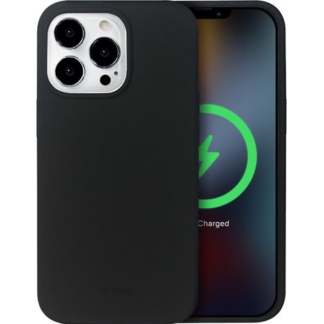 Cover magnetica Crong Color Cover per iPhone 13 Pro Max - Custodia MagSafe (nera) (1/5)