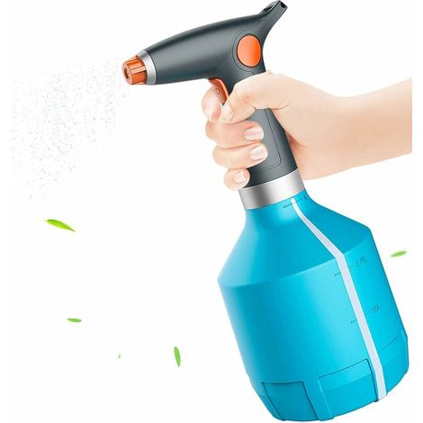 1L Electric Watering Can, Plant Sprayer, Electric Spray Bottle with Adjustable Nozzle for Gardening, Household Cleaning, Alcohol, Indoor/Outdoor Plants (Blue) (1/5)