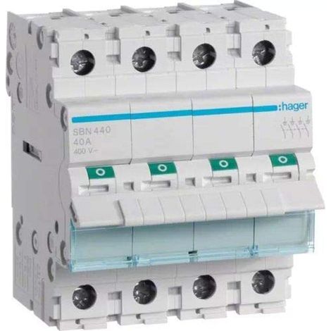 Interrupteur Modular Coupe 4 pôles 40 a