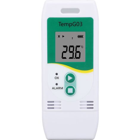 Enregistreur Température Humidité USB 32000 Points Rapport PDF CSV Haute Précision Alarme Plage -30°C à 60°C (1/5)