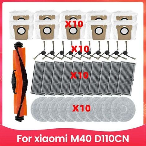 Pour M40 D110CN Pièces D'Aspirateur Principal Tricut Rouleau Brosse Latérale Filtre Hepa Chiffon de Vadrouille à Poussière Accessoires (1/4)