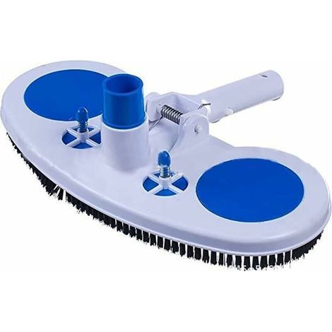 Aspirateur de piscine, aspirateur à jet de piscine portable, tête de brosse de nettoyage de piscine, tête de balai d'aspiration à roues avec brosses latérales (1/4)
