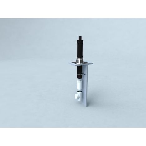 Bertrams Polyline LAS ensemble de base unité de 1930 toit 41KPDHZF80S pour toit plat 1930 -15 °, DN 80 / 125, noir