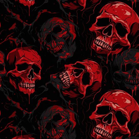Tela Oxford decorativa para exteriores - Motivo de calavera I DX4589 (1/5)