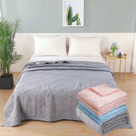 Couette Été - 200 x 150 cm - 98 % Coton 2 % Élasthanne - Respirante Fraîcheur - Lit Queen - 1 Pièce (1/5)