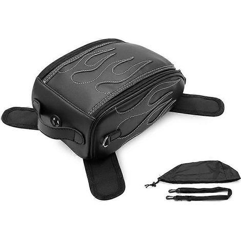 Sacoche de réservoir d'huile pour moto Harley, Honda, Yamaha, Suzuki, étanche, magnétique, avec kit d'outils pour moto et sacoche de voyage pour réservoir de carburant arrière (1/5)